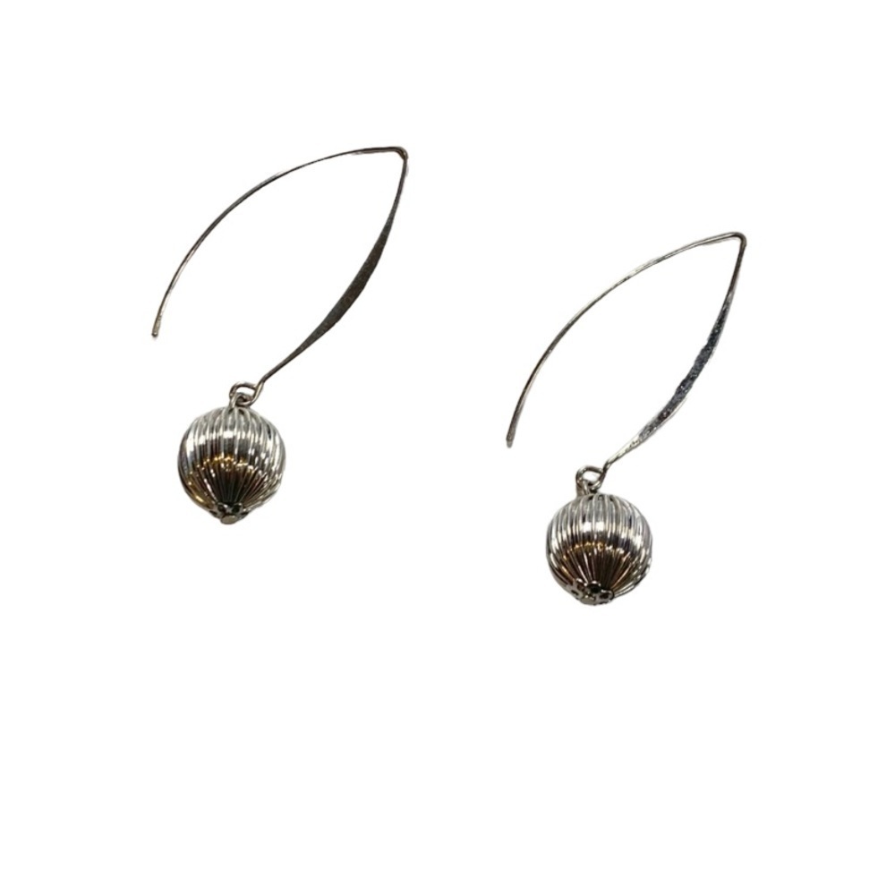 Earrings Silver Classic Stylish Simple Style